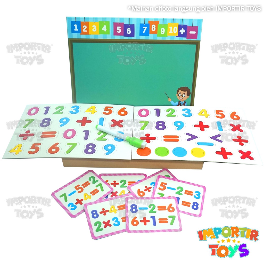 Mainan Edukasi Anak Puzzle Kayu Wooden Magnet Game Toys Kid