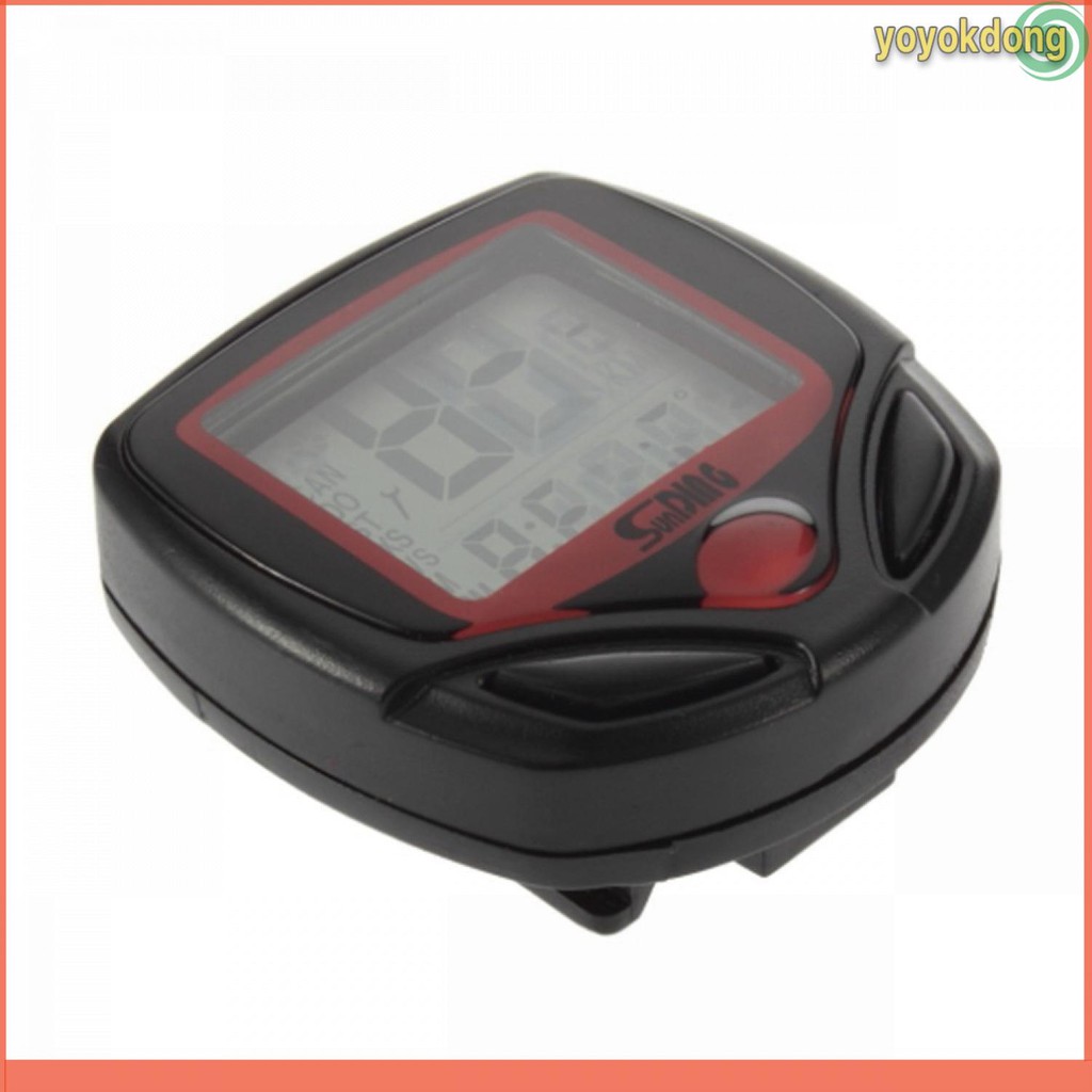 SunDING Speedometer Sepeda 14 Function LCD Display Bicycle - SD-548B [Hitam]