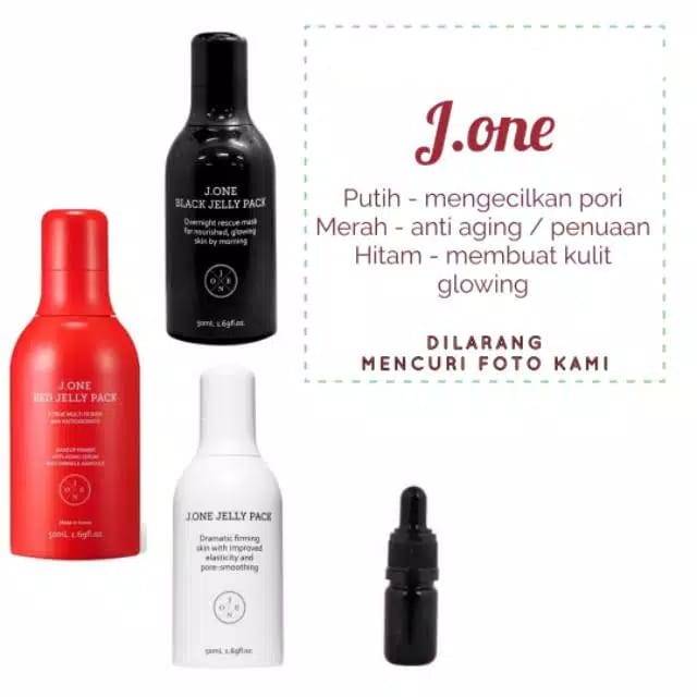 J.ONE JELLY PACK Black White Red by Hajiwon jone