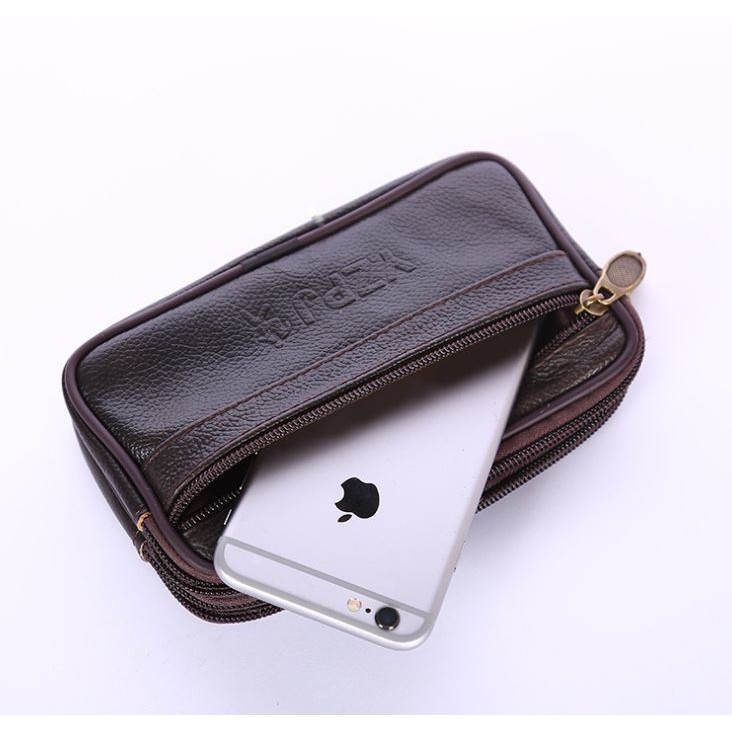 POUCH PRIA MORGAN WA005B7 HAND BAG KULIT IMPORT COKLAT MURAH FASHION KOREA BATAM PARIS KECIL