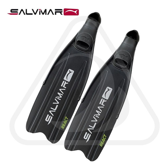 Long Fin Spearfishing Freediving Kaki Katak Selam Panjang Freedive Fins Salvimar React