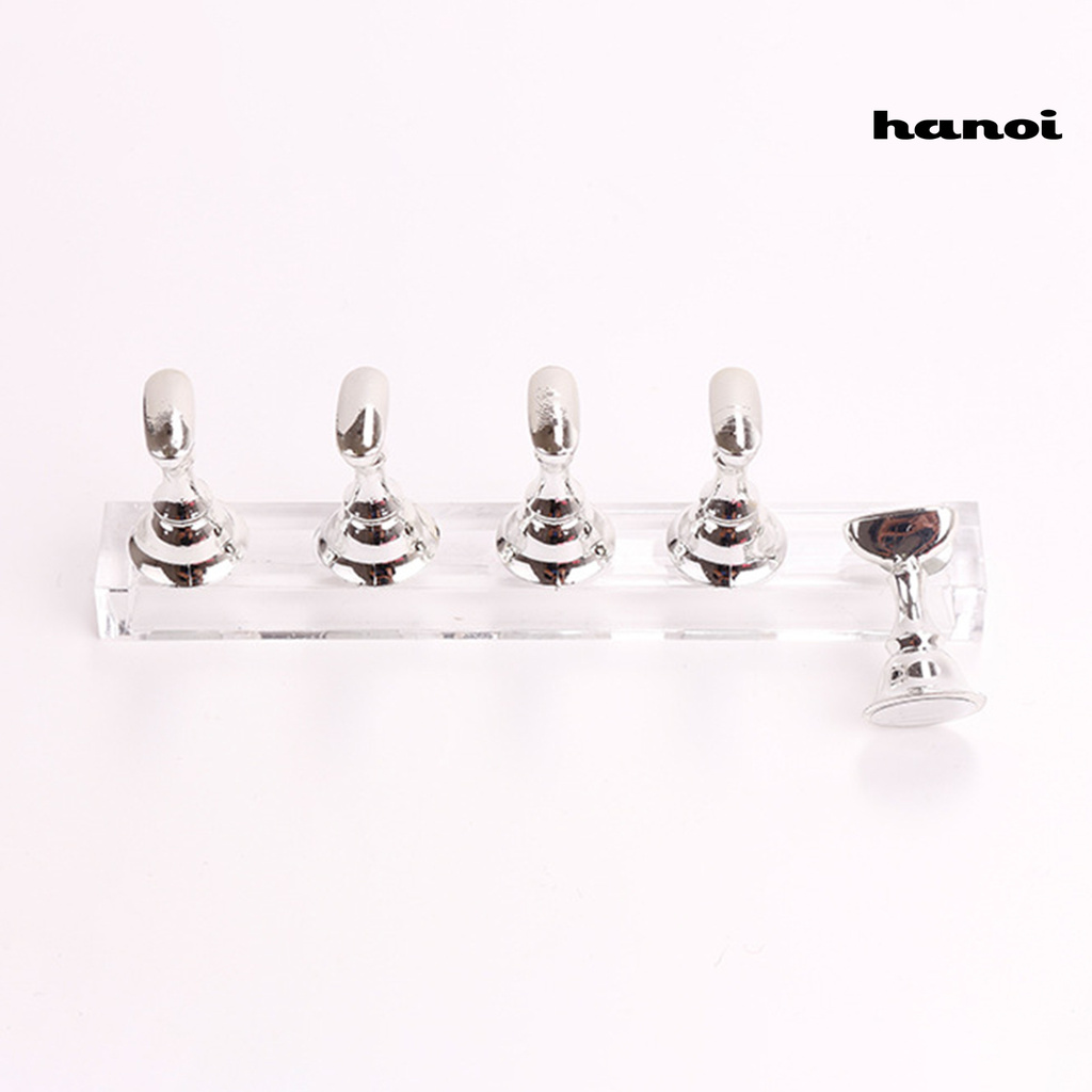 HMJG_Nail Tips Display Stand Checkerboard Chessman Design Magnet Adsorption Metal Nail Art Practice Showing Shelf for Salon