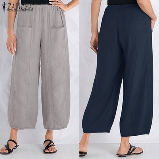 Celana Panjang Casual Model Longgar Lebar Bahan Katun Ada Celana Panjang Casual Model Longgar Lebar Bahan Katun Ada
