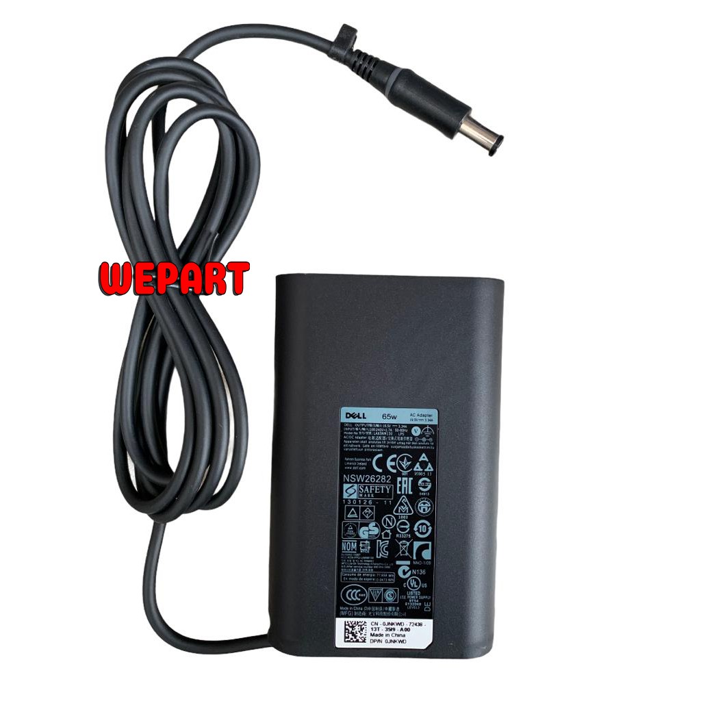 Adaptor Charger Original Dell Inspiron N4050 N3010 VOSTRO V131 3442 19.5V 3.34A 7.4*5.0 mm Slim Oval