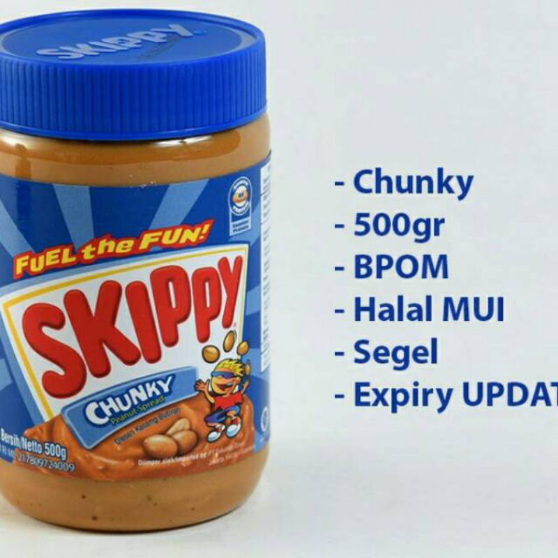 

skippy 500gr chunky and creamy