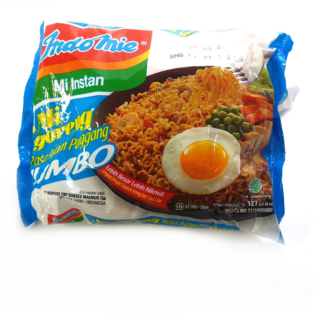 

Indomie Mie Goreng Jumbo rasa Ayam Panggang 127 gram