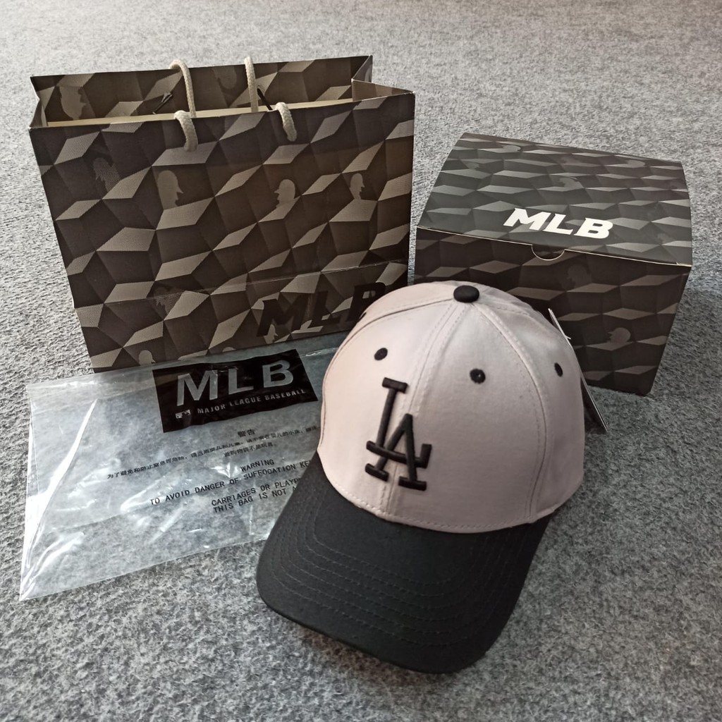 Topi MLB ORIGINAL Import - LA MLB CLASSIC FOSSIL LOGO BLACK