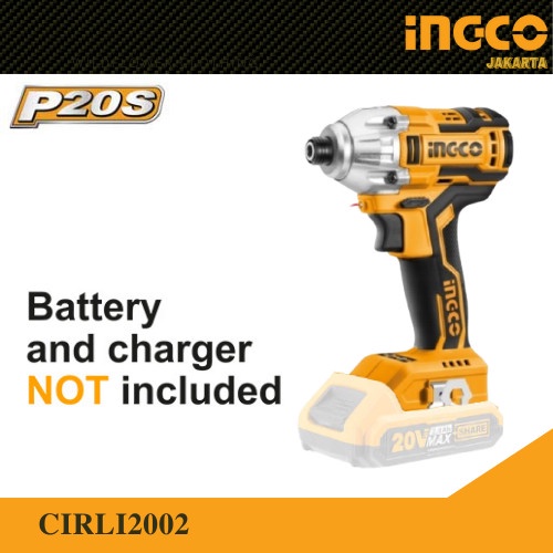 IMPACT DRIVER CORDLESS BRUSHLESS UNIT ONLY INGCO CIRLI2002 SCREWDRIVER