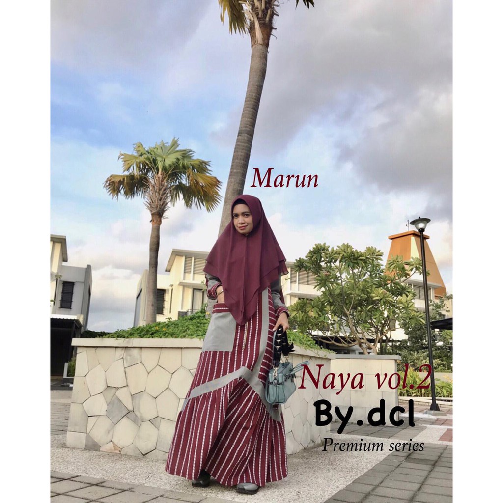 BISMILLAH~SIAP KIRIM  WARNA  NAVY  ~NAYA SYAR'I  VOL 2 ORI BY#DCL PREMIUM