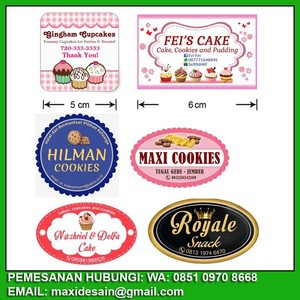 

Sticker Label Produk untuk Toples dan Merk Kemasan Produk Isi 100 Pcs