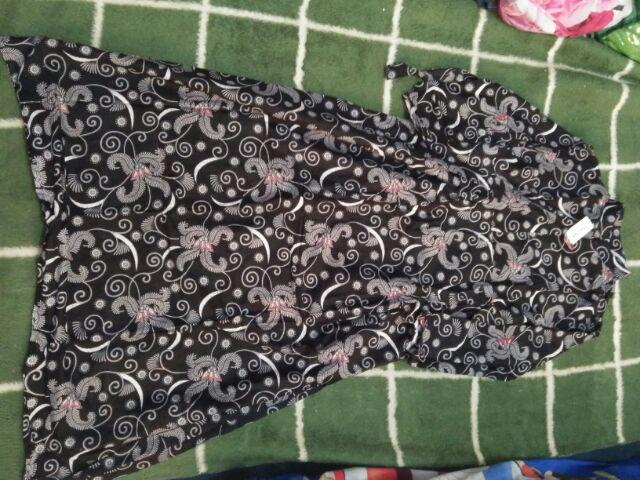 Baju Batik Couple Gamis Jumbo Murah Pasangan Modern Muslim | Moza Truntum