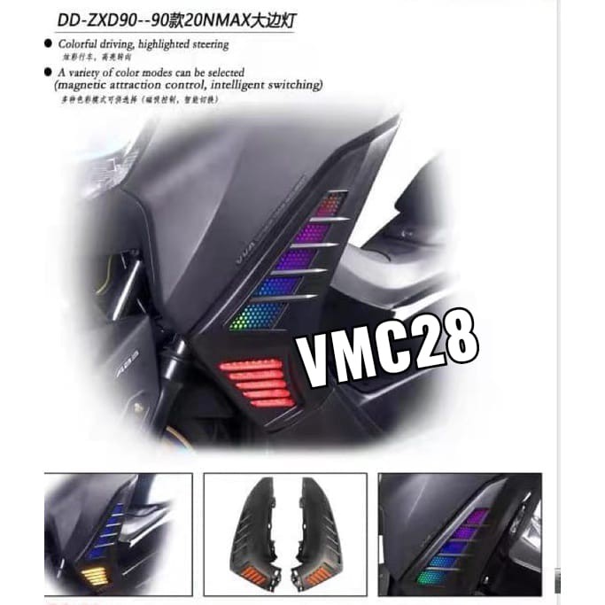 LAMPU SEN / SEIN DEPAN LED RUNNING COVER SEIN CKS YAMAHA NMAX NEW 2020 2021