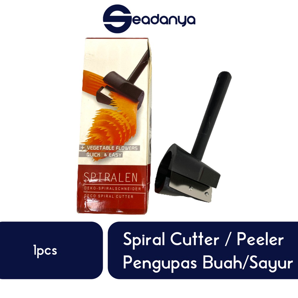 

Spiral Cutter/Peeler Pengupas Buah/Sayur 1pcs -Alat Pemotong Makanan/Apel/Wortel/Tomat/Bawang/Onion
