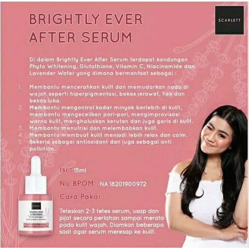 Scarlett Brightly ever after serum whitening