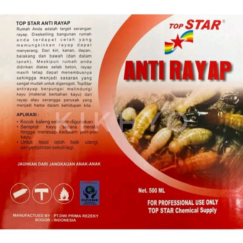 Obat Anti Rayap Semprot Spray Top Star 500ml