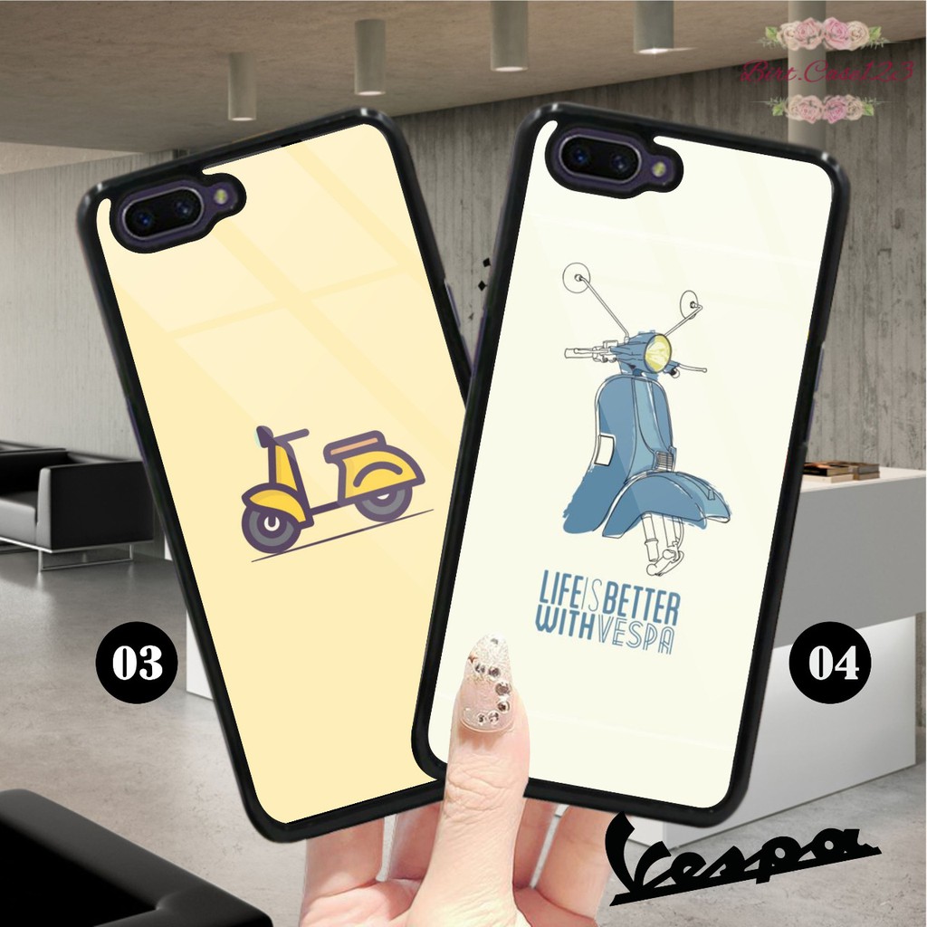 Hardcase 2D glossy VESPA REALME C2 C3 C11 C12 C15 NARZO BC1839