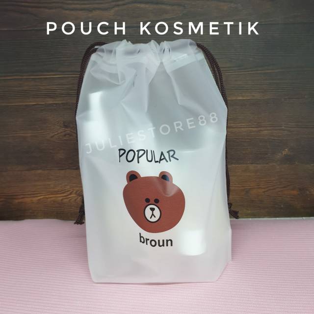 (Ready) Pouch Kosmetik Transparan