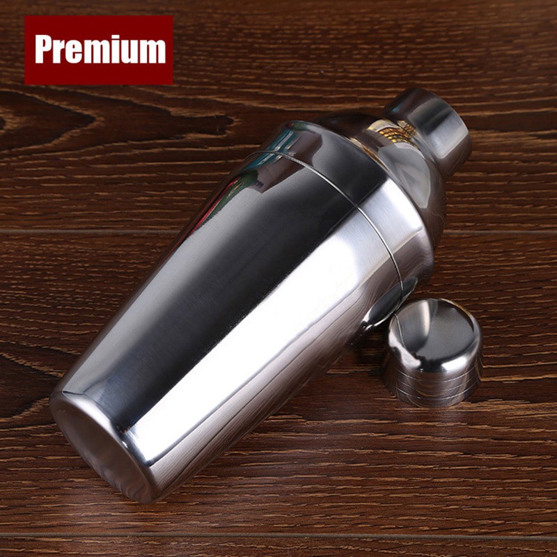 Bartender Drink Bar Set 6 in 1 Cocktail Shaker pengocok minuman Stainless Steel 550ml
