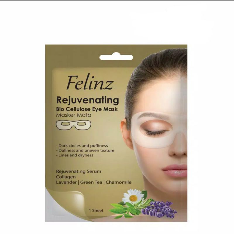 FELINZ BIO-CELLULOSE EYE MASK REJUVENATING - 1 SHEET SACHET
