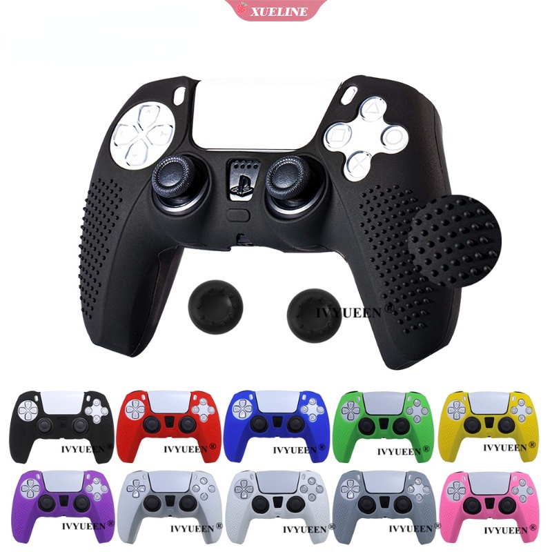 Cover Pelindung Stik Kontroler Sony PlayStation Dualshock 5 PS5 Bahan Silikon Anti slip