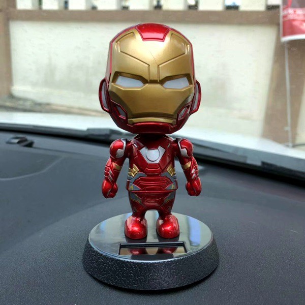 Pajangan Figure Miniatur Mobil SOLAR POWER NEW BIG Iron Man Ironman