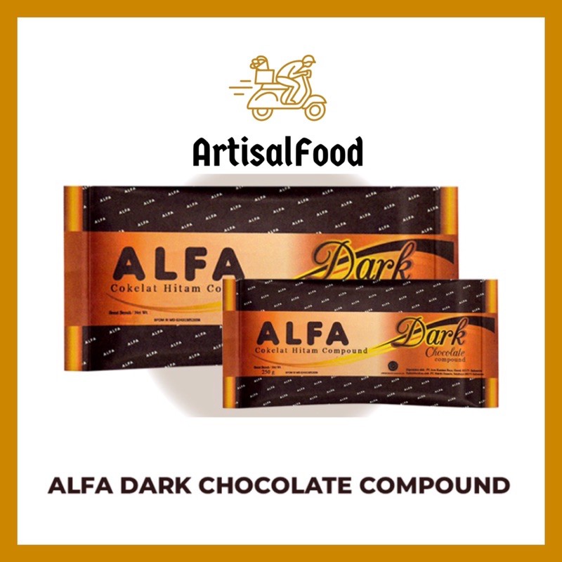 

ALFA DARK 250gr ORI cokelat batang compound