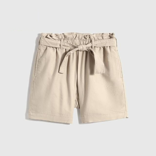 

GP Kids Paperbag Waist Shorts CREAMY SATIN