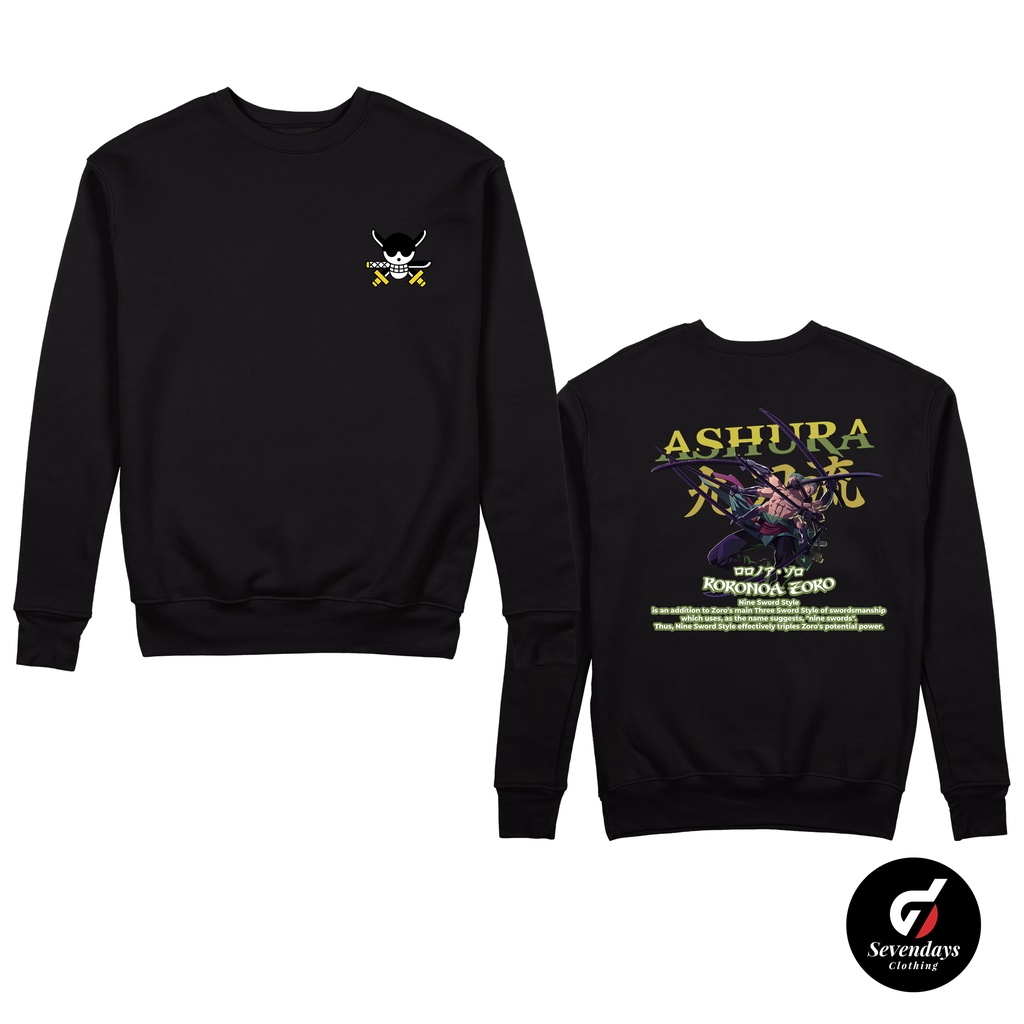 Sweater Crewneck Azhura Roronoa Zoro ONE PIECE ANIME SWEATER DISTRO JAKET Sevendays Clothing