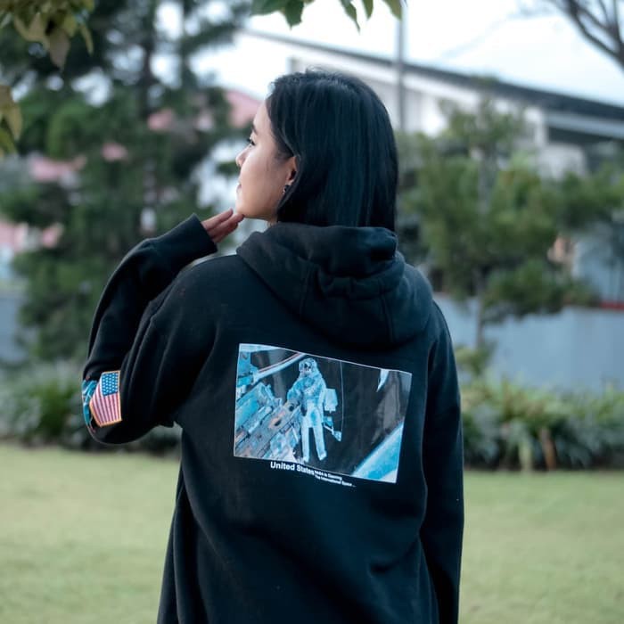 (COD/BAYAR DI TEMPAT) Jaket Sweater Hoodie NASA H&amp;M premium pria&amp;wanita