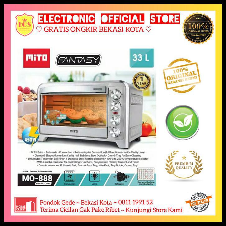 Oven Mito Fantasy Mo 888 / Oven Mito Mo888 Original 33 Liter Low Watt