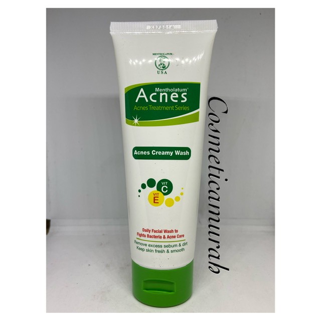 harga promo // [ 100 gram / besar ] acnes creamy wash // sabun cuci muka acnes hijau