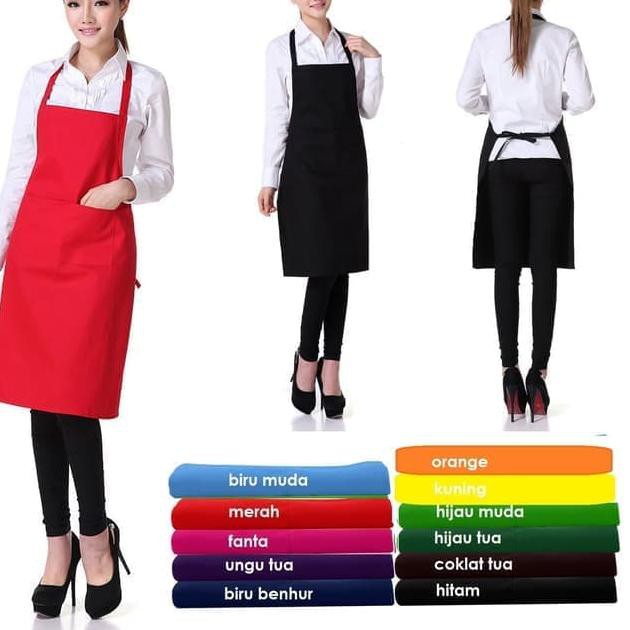 507PA Apron Masak / Apron Polos / Celemek Masak / Apron Chef / Barber *
