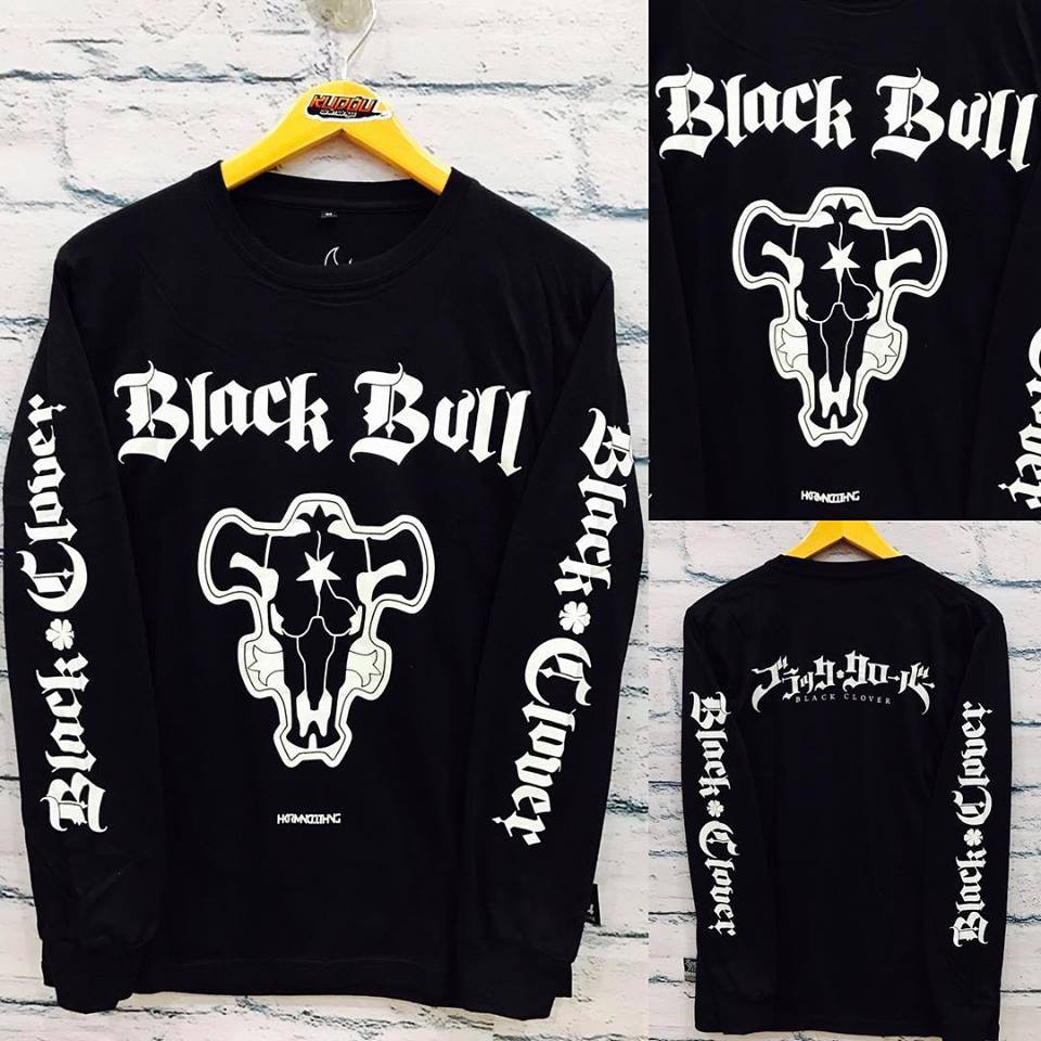 Longsleeve Black Bull kanji Asta Black clover