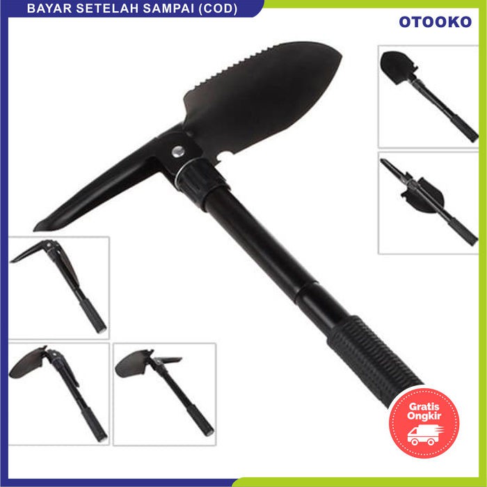 Sekop Cangkul Pacul Gergaji Mini Lipat Portable Shovel Kemah Berkebun