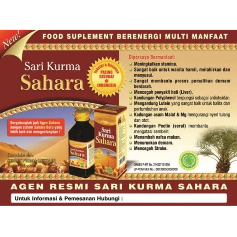 

Ay00! Sari Kurma Sahara // Sarikurma 330 Gr Original