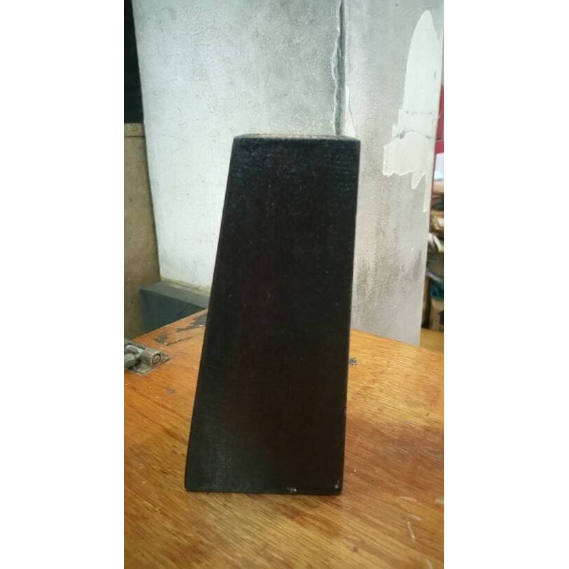 KAKI SOFA BANGKU LEMARI KAYU MAHONY ASLI MODEL PIRAMID MIRING (TINGGI 15 CM)