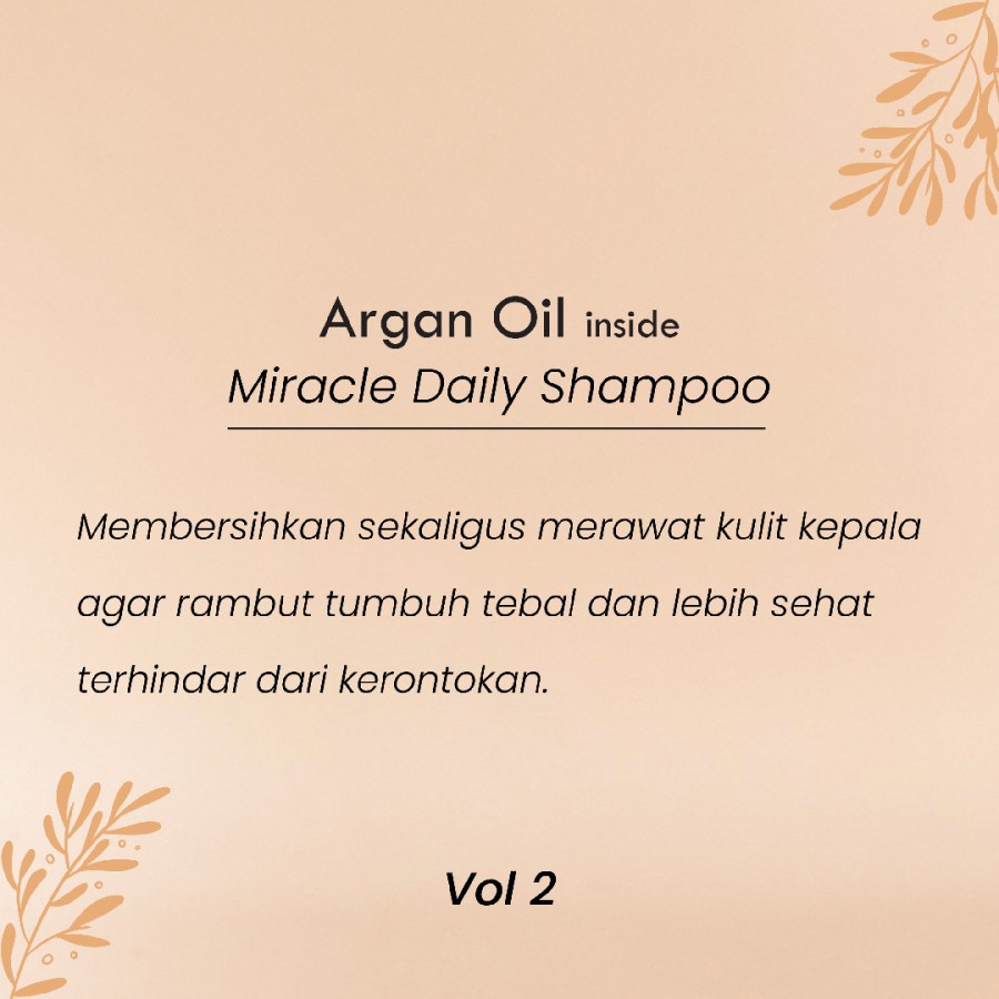 Deviti Miracle Daily Shampoo Vol 2 Perawatan Rambut Normal to Damage