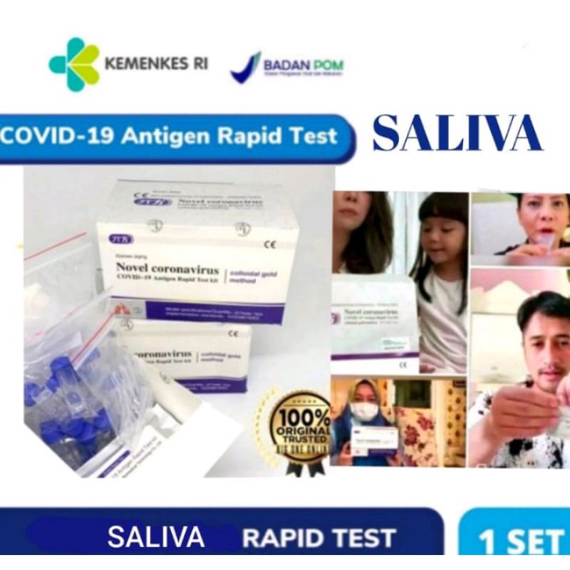 Test Swab Xiamem Antigen Saliva Air liur Ijin AKL ( open 24 jam)