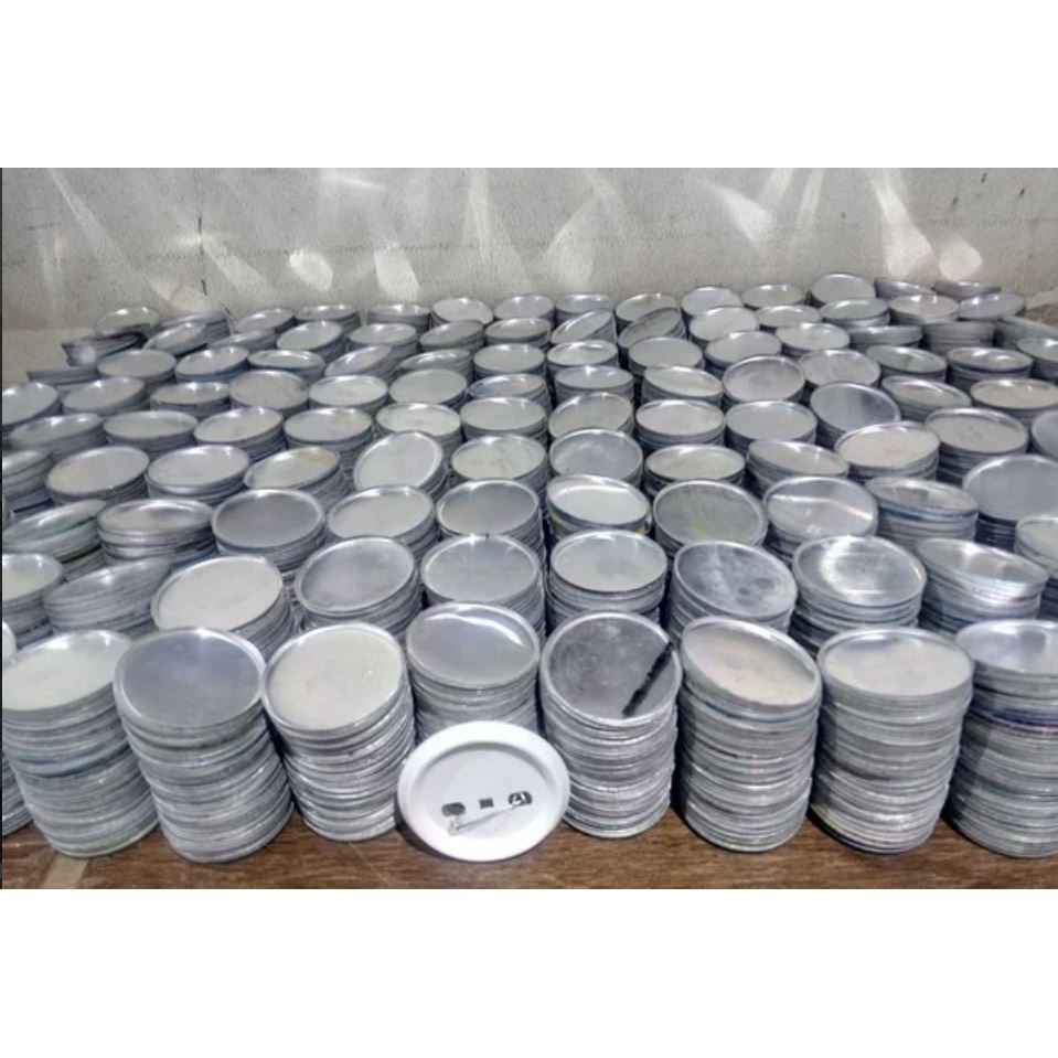 Bahan Baku Pin 44mm & 58mm & 75mm Kaleng Seng Aluminium Premium - Untuk Pin Custom, Bros, Peniti, Ga