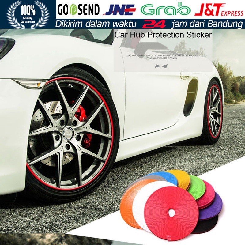 8 Meter Univesal Wheel Velg Protector Karet Trim Strip List Velg
