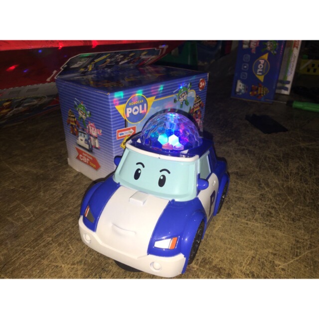 mobilan poli robocar baterai light and sound batteries operated