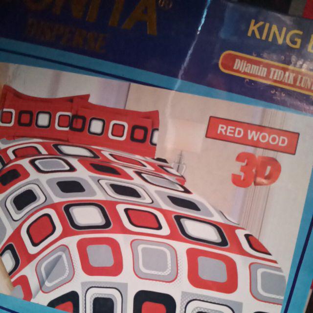 Sprei Bonita 3d Uk 180x200 Motif Brown Rose