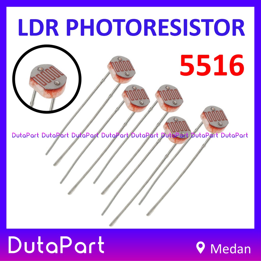 LDR Sensor Cahaya 5516 Light Dependent Resistor 5mm Photoresistor