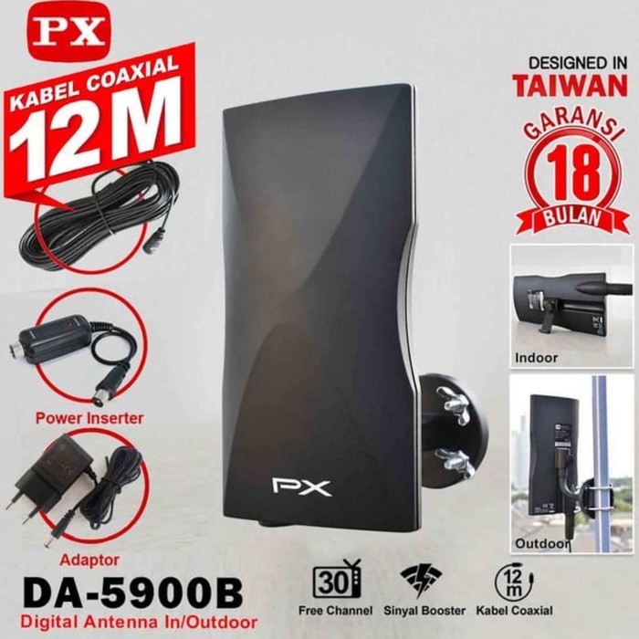 Antena TV Digital PX DA5900B / Antena PX Luar Dalam DA 5900