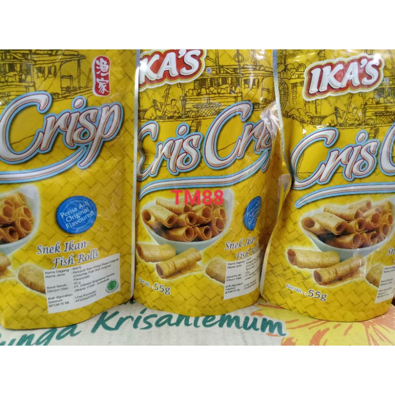 

KERUPUK IKAN KRISPI RASA ORIGINAL/CRISCRISP FISH ROLL ORIGINAL FAVOURED IKA'S