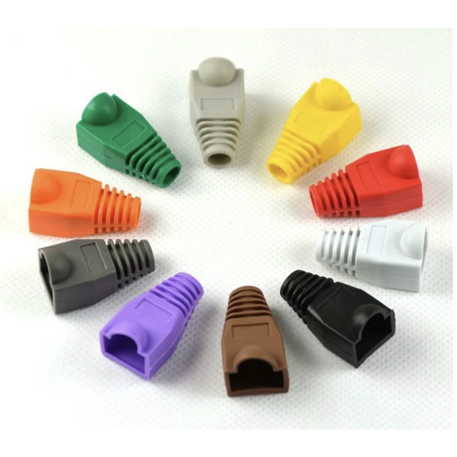 Ethernet Cover RJ45 Karet Pelindung RJ45 Plug Boot cap connector RJ 45