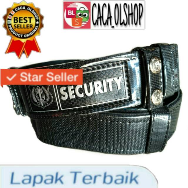 Kopel Satpam/Security Hitam Merk Karstek Tanpa Bangkol