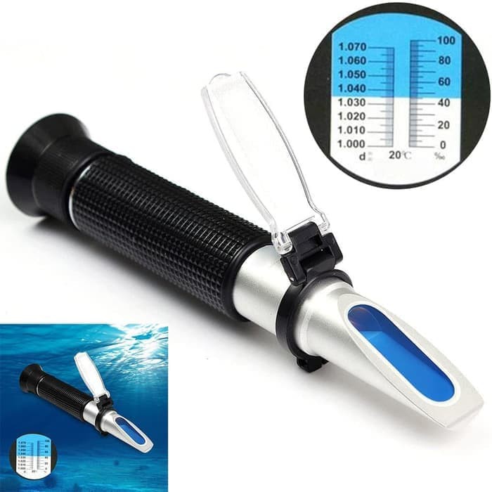 RefractoMeter Salinity Meter Alat Ukur Kadar Garam Refraktometer salinitas