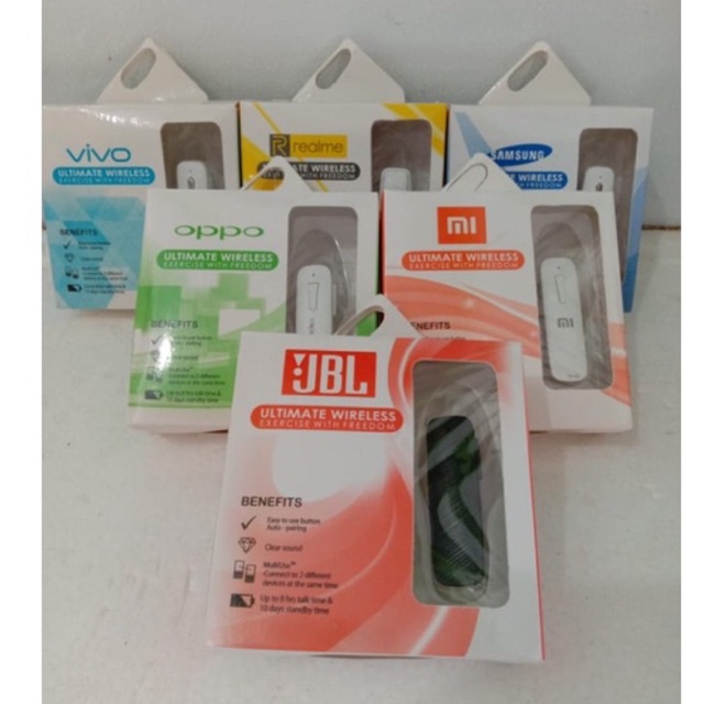 EARPHONE / HEADSET BLUETOOTH SAMSUNG VIVO XIAOMI OPPO REALME JBL