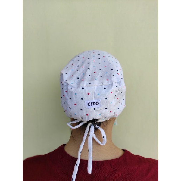 Head cap / head cap medis motif / surgical cap / topi dokter / topi operasi / topi perawat